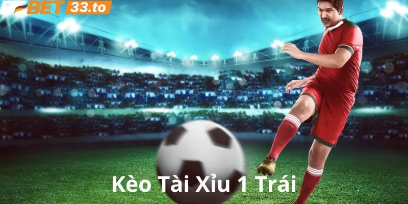 Kèo đặt cược tài xỉu 1 trái hấp dẫn