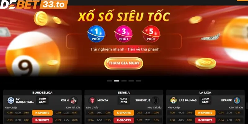 Giới thiệu game quay số siêu tốc của web cược Debet