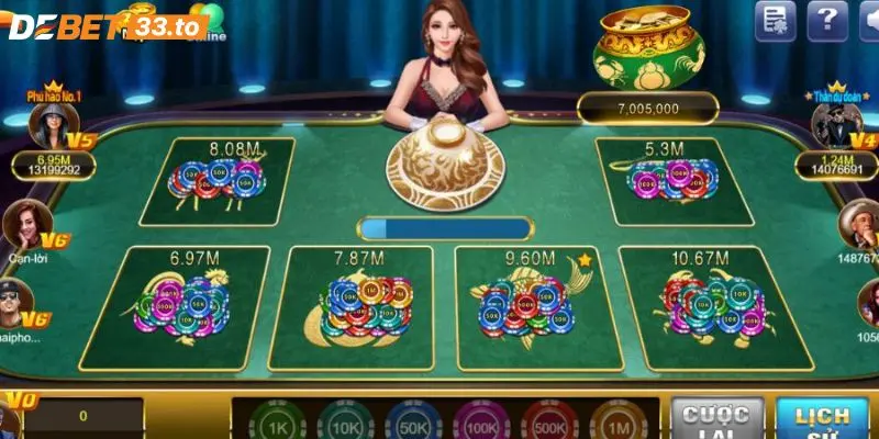 Các thủ thuật chinh phục game bầu cua tôm cá Debet
